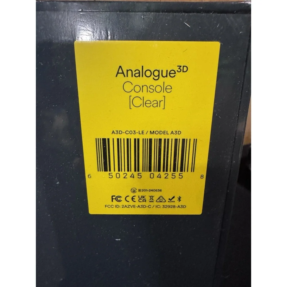 Analogue‎ 3D N64 Clear Limited Edition Console Brand New Sealed In Hand